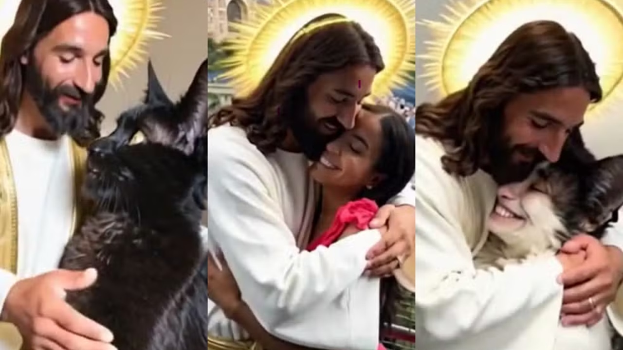 Aplicativo com IA que simula abraço de Jesus viraliza com ‘bug’ humanizando pets
