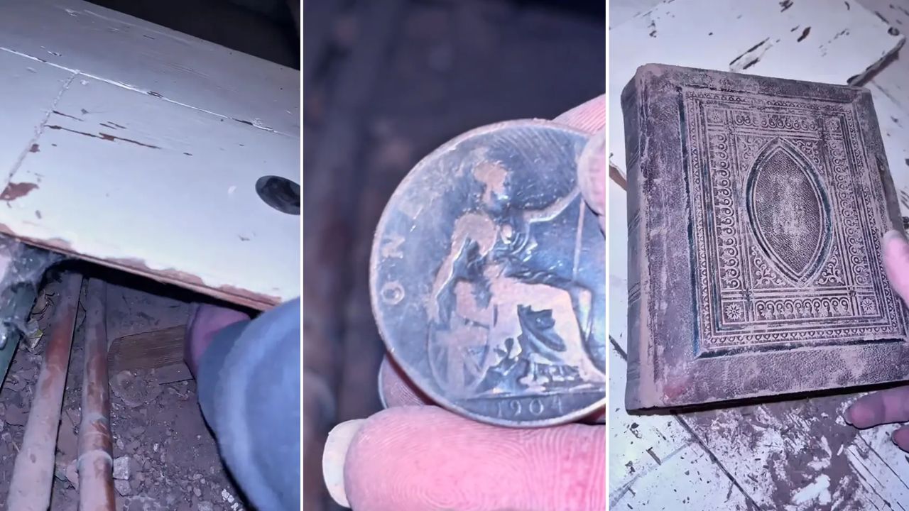 Mulher faz descoberta assombrosa sob assoalho de uma casa de 250 anos