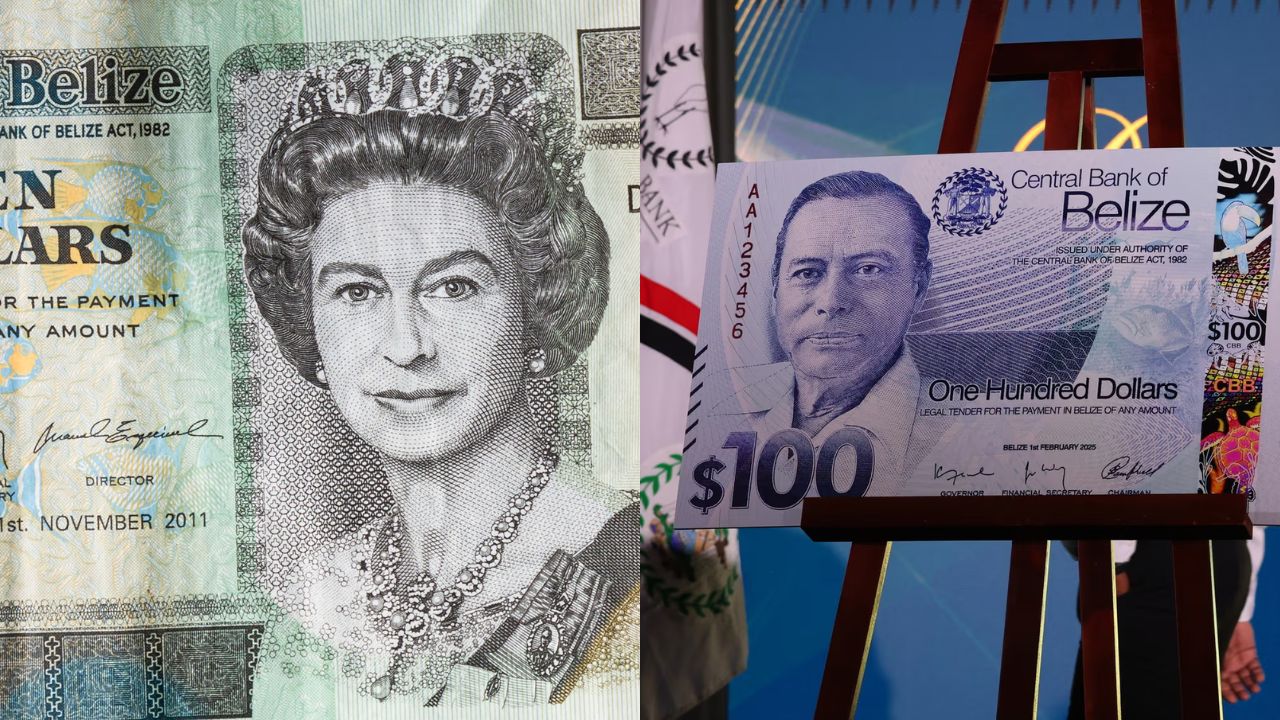 Belize dá adeus à rainha Elizabeth e celebra sua história com novas notas