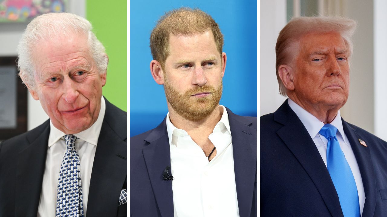 Harry e Meghan estariam incomodados com Charles após rei ignorar ofensas de Trump ao casal