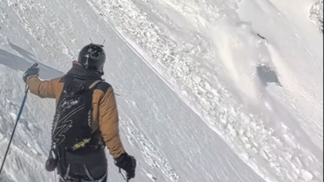 Esquiador sobrevive após ser arrastado por avalanche no Mont Blanc; veja o resgate!
