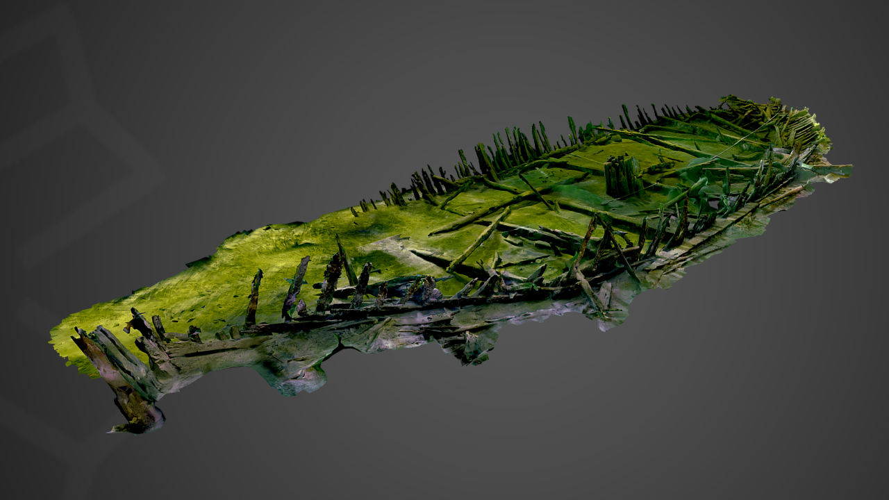 Modelo 3D revela detalhes de naufrágio do século 15 recém-descoberto na Suécia