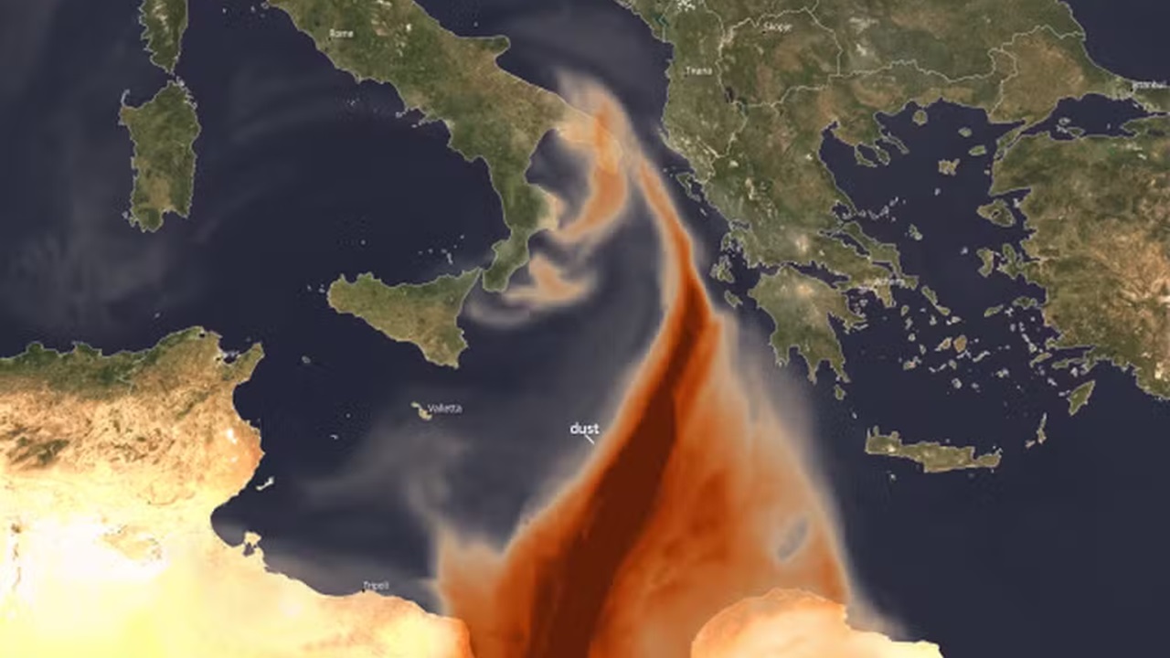 Nuvem de poeira do Saara cobre o céu da Itália e causa alerta