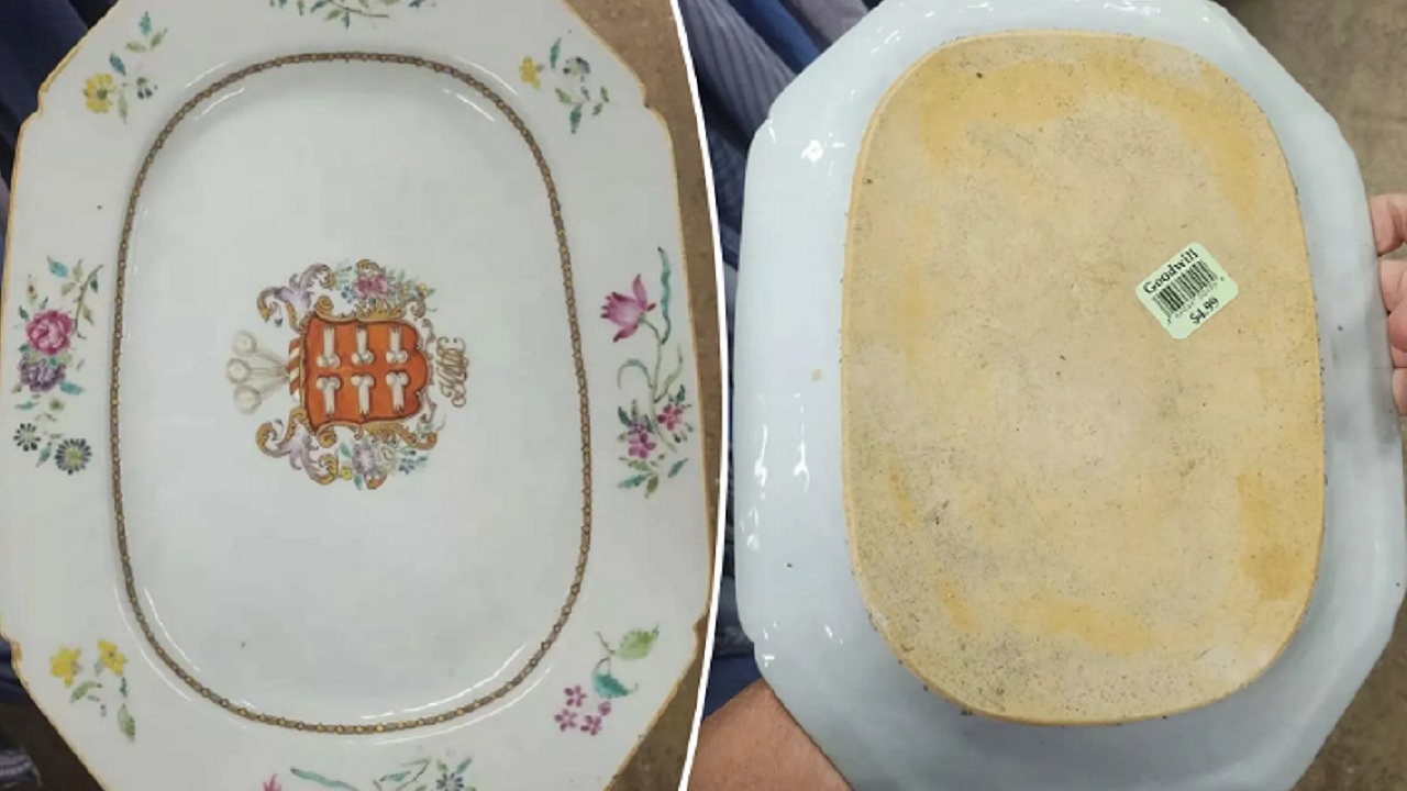 Homem compra prato em brechó por 5 dólares e descobre que item é valioso