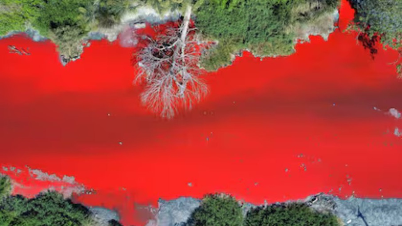 Rio em Buenos Aires apresenta coloração vermelha e assusta moradores