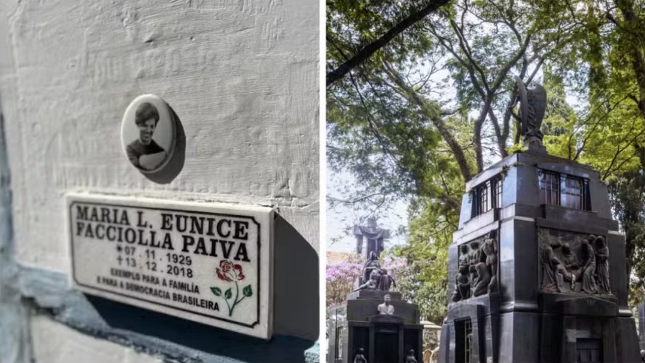 Ainda Estou Aqui: Túmulo de Eunice Paiva recebe visita guiada no Cemitério do Araçá