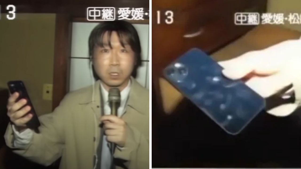 Vídeo mostra repórter em 1980 segurando um Iphone? Saiba a verdade