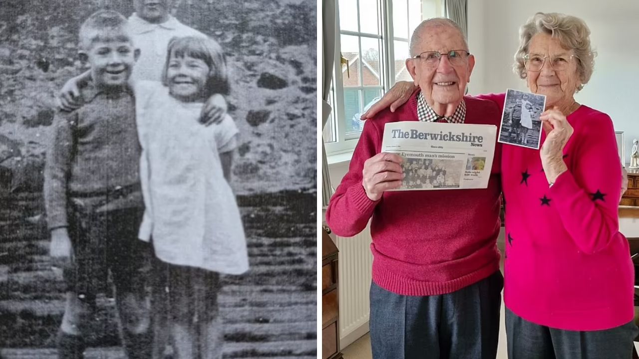 Como uma foto de escola ajudou a reunir ‘namoradinhos’ de infância 85 anos depois
