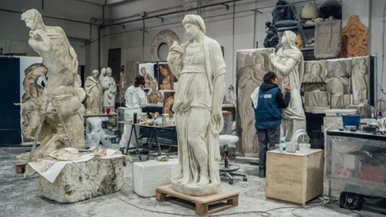 Exposição em museu da Dinamarca reúne obras de Michelangelo em 3D