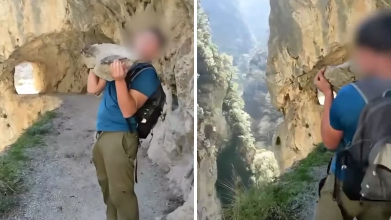 Turista pode ser multado em R$ 1,3 milhões por lançar pedra em parque na Espanha
