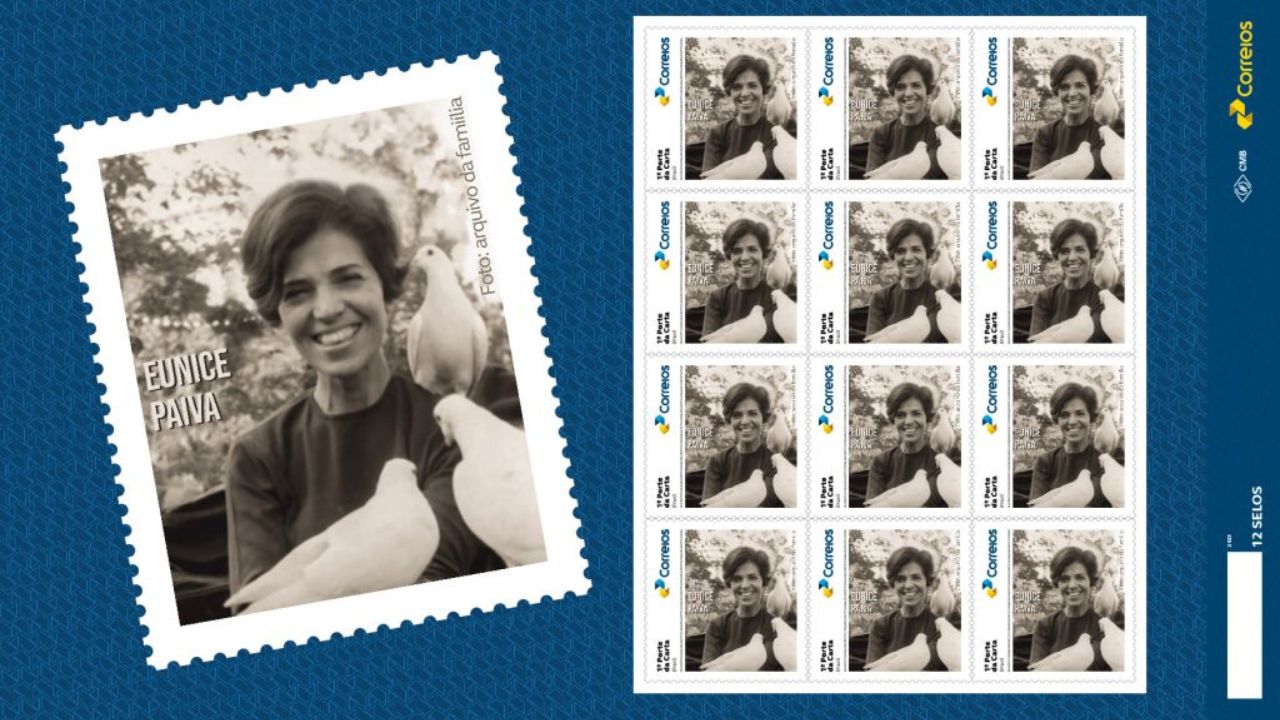 Correios lançam selo em homenagem a Eunice Paiva, que inspirou Ainda Estou Aqui