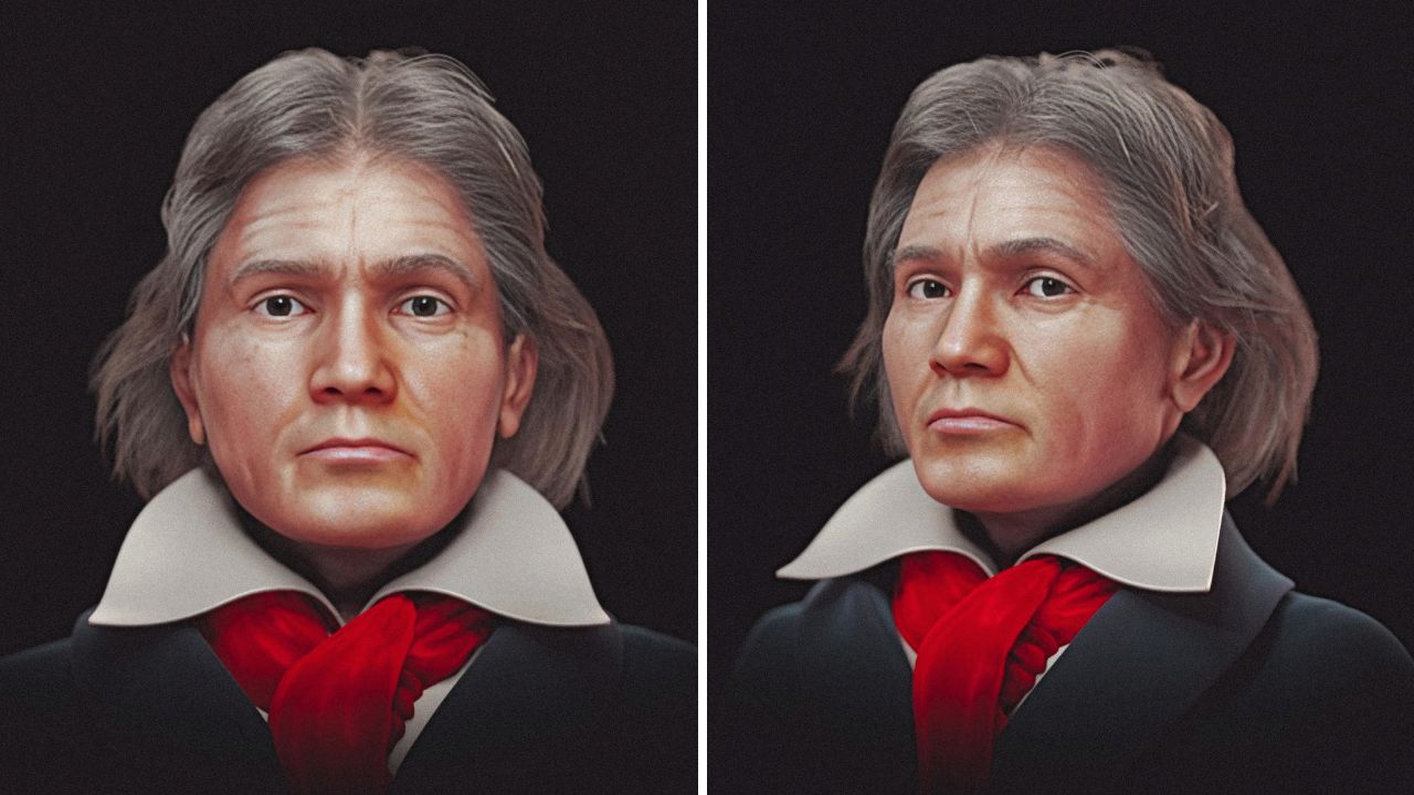 Pela primeira vez, rosto de Beethoven é reconstruído em 3D por brasileiro