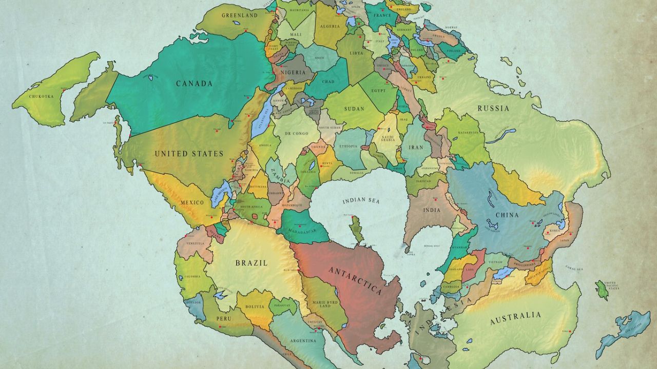 Mapa mostra como a Terra poderá estar em 250 milhões de anos