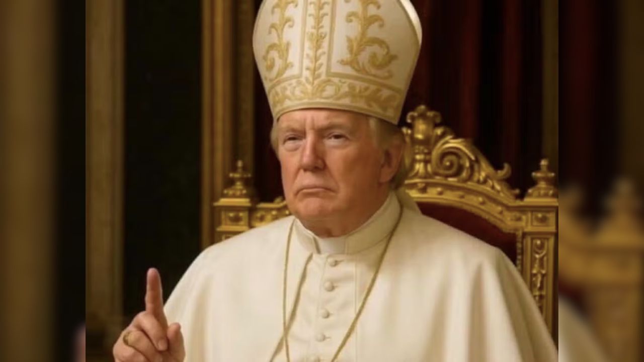Trump causa polêmica nas redes sociais ao compartilhar imagem como papa