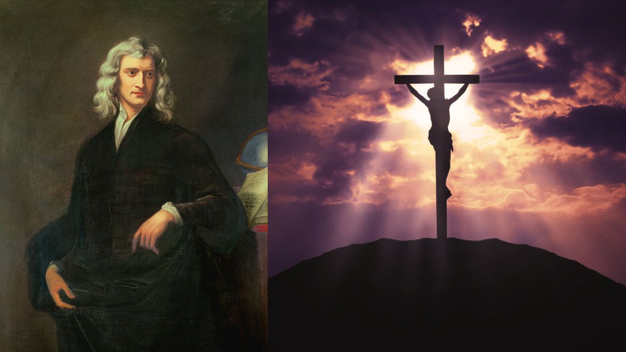 A crucificação de Cristo, de acordo com Isaac Newton