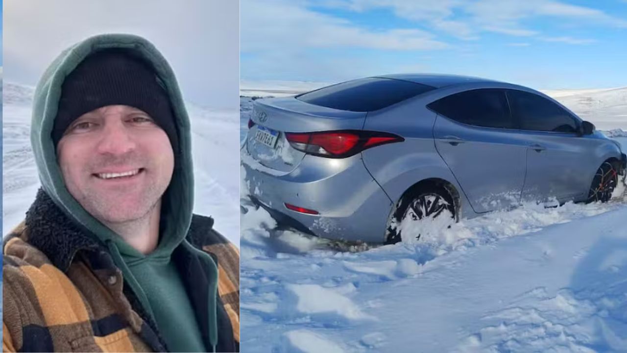 Brasileiro fica preso em tempestade de neve na Patagônia após erro do GPS