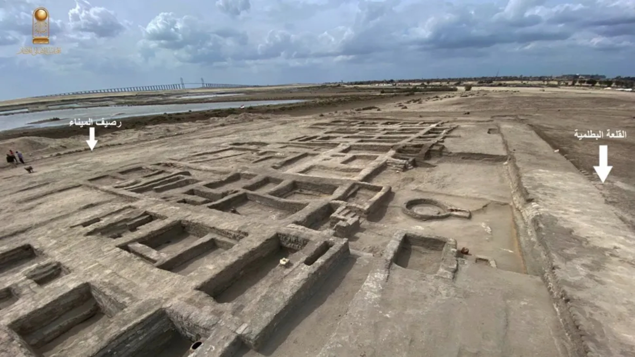 Passarela arborizada que levava à antiga fortaleza é descoberta no Egito
