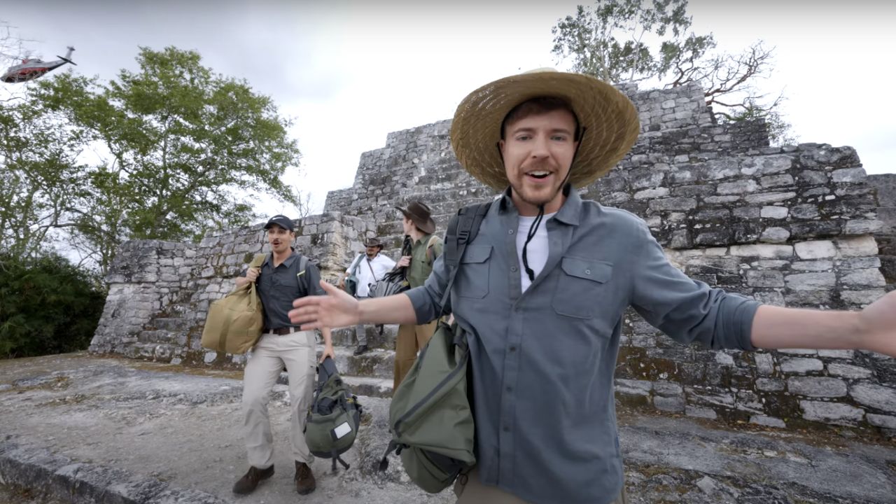 Mr. Beast volta a causar polêmica ao passar mais de 4 dias em templo maia