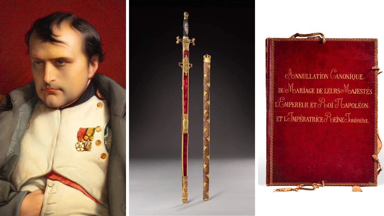 Coleção rara de objetos históricos de Napoleão Bonaparte será leiloada em Paris