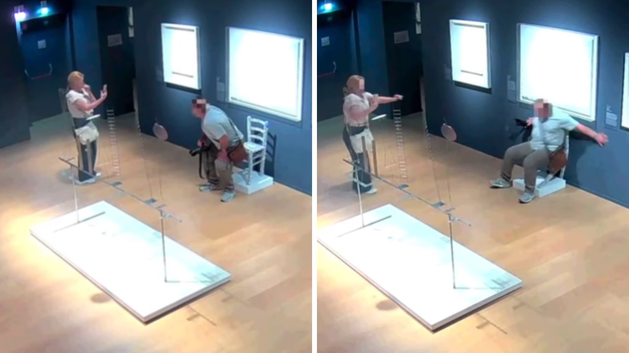 Museu processa homem que quebrou cadeira de cristais ao posar para foto