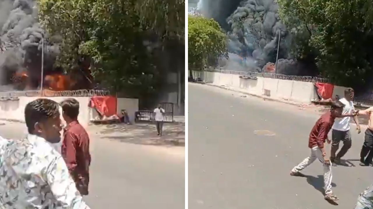 Vídeo mostra único sobrevivente de queda do voo na Índia andando entre destroços