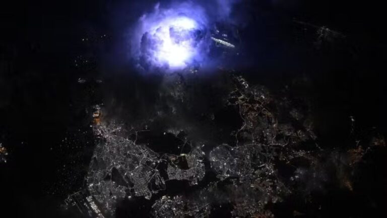 Astronautas registram tempestade de raios a bordo da Estação Espacial Internacional