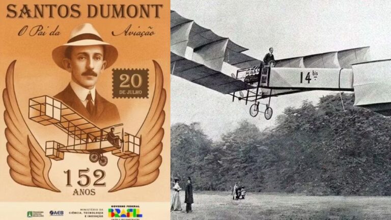 AEB se desculpa por erro em imagem de Santos Dumont criada por IA
