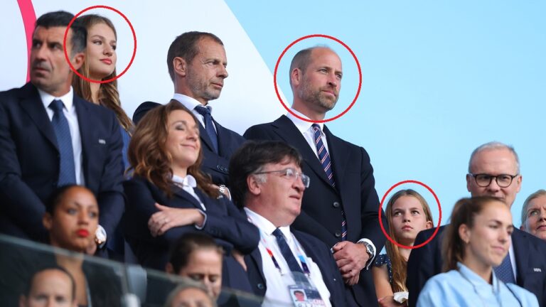 Príncipe William e Charlotte se encontram com futura rainha da Espanha