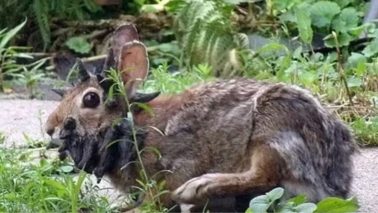 Coelhos selvagens são vistos com ‘tentáculos’ na cabeça nos EUA