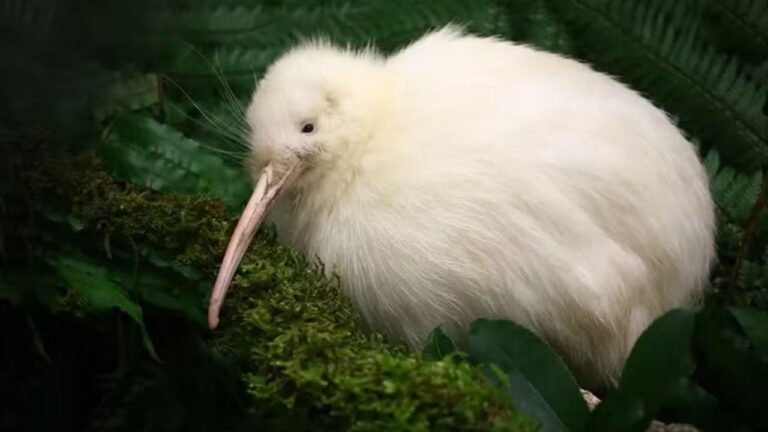 Kiwi branca raríssima é avistada na Nova Zelândia