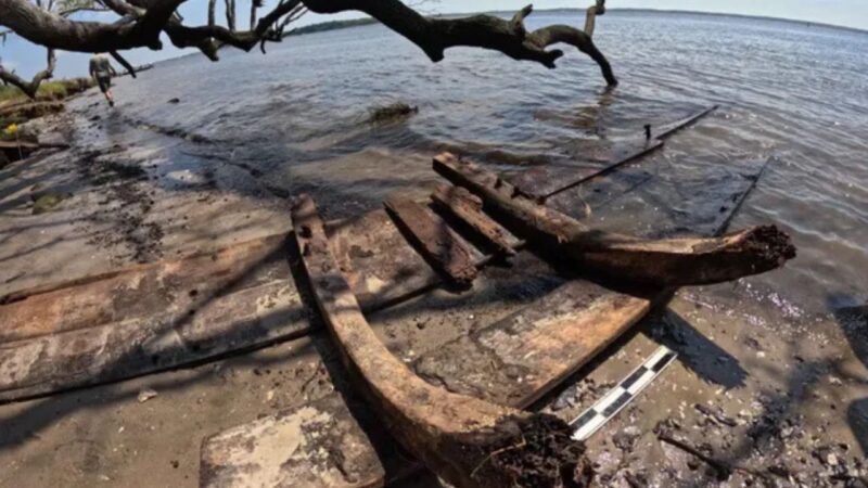 Destroços encontrados na Carolina do Norte podem pertencer a navio naufragado há 3 séculos