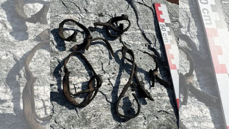 Rede viking para cavalos é encontrada em geleira norueguesa