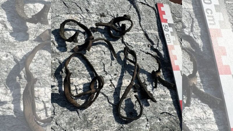 Rede viking para cavalos é encontrada em geleira norueguesa