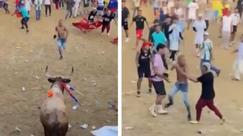 Homem é chifrado por touro e morre após provocar animal em festival na Colômbia