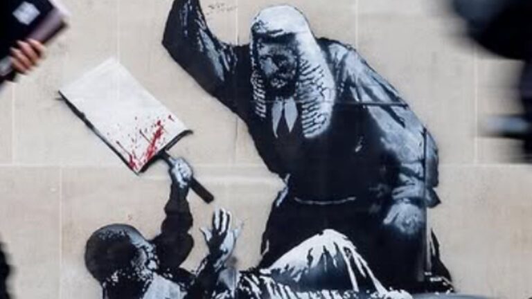 Nova obra de Banksy em Londres é encoberta após polêmica