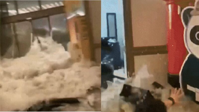 Hong Kong: onda gigante quebra portas e invade hotel durante passagem de tufão