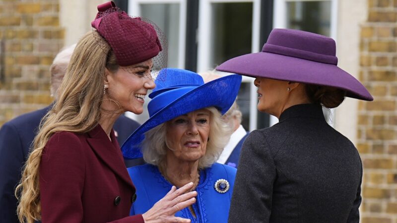 Camilla afasta Kate Middleton em recepção a Melania Trump