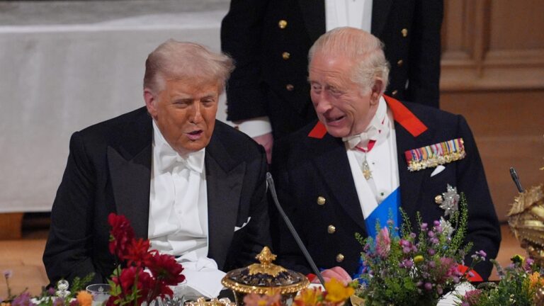 Trump recebe banquete de gala no Castelo de Windsor