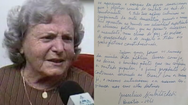 Carta de JK foi escrita para governanta do ex-presidente
