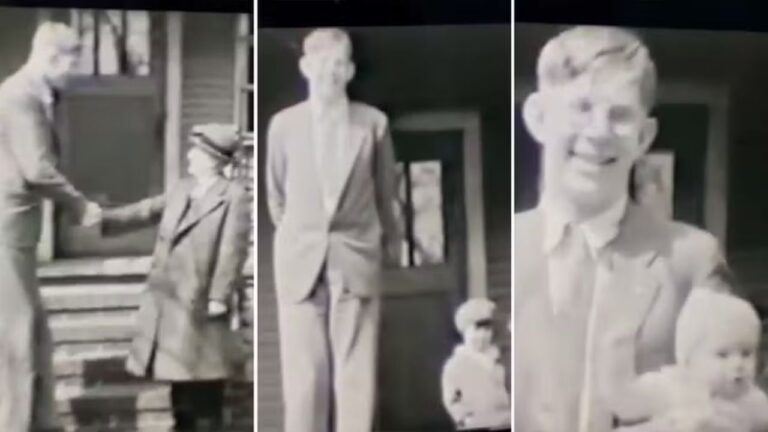 Homem mais alto da história surge em filmagem rara de 1933; confira!