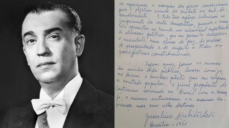 Carta escrita por Juscelino Kubitschek é encontrada dentro de livro em museu