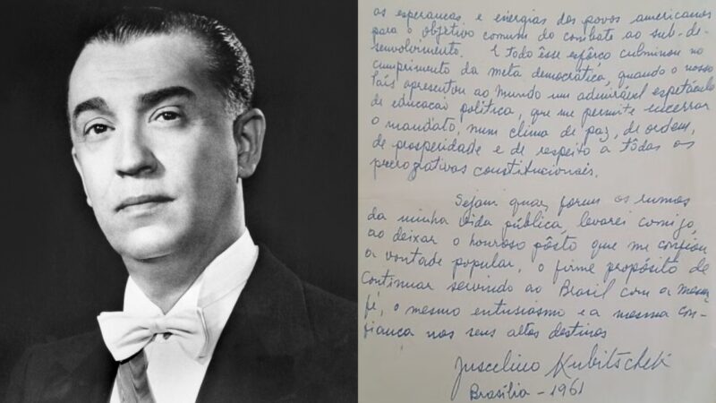 Carta escrita por Juscelino Kubitschek é encontrada dentro de livro em museu