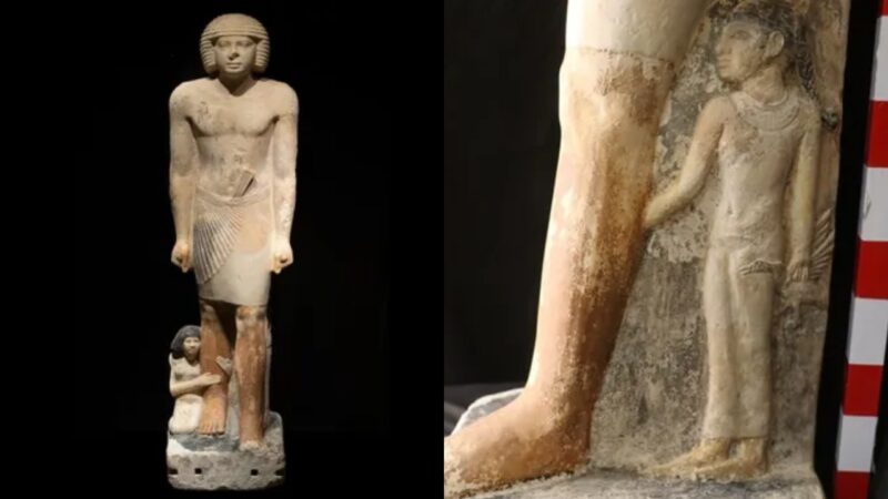 Messi egípcio? Antiga estátua da quinta dinastia é descoberta em Saqqara