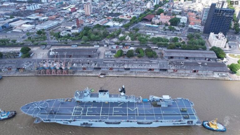 Maior navio de guerra da América Latina chegará a Belém para a COP 30