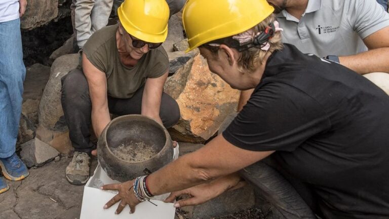 Vaso de cerâmica do século 15 é descoberto em La Palma