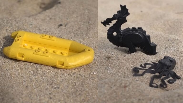 As peças de Lego que, 28 anos após incidente com navio, continuam a aparecer em praias