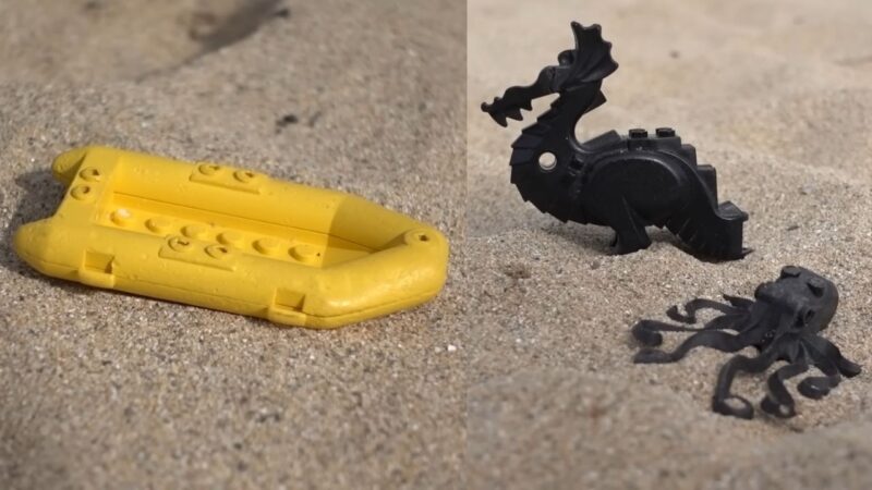 As peças de Lego que, 28 anos após incidente com navio, continuam a aparecer em praias