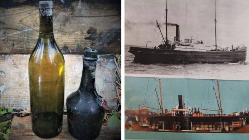 As garrafas naufragadas que contam a história da Primeira Guerra Mundial