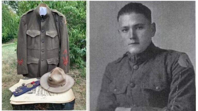 Uniforme de soldado que lutou na Primeira Guerra é comprado em liquidação de garagem