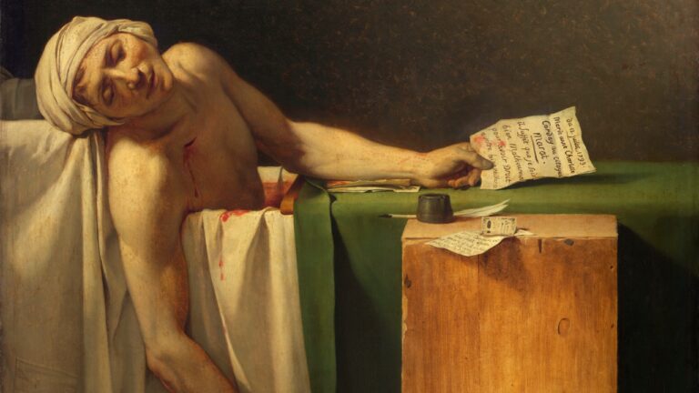 As mensagens políticas da ‘Morte de Marat’, a obra-prima sobre um crime real